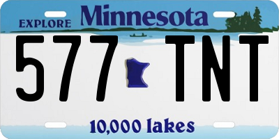 MN license plate 577TNT