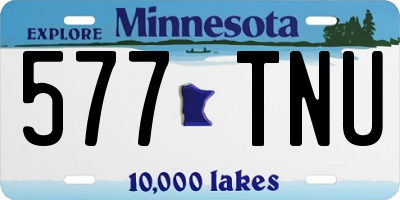 MN license plate 577TNU
