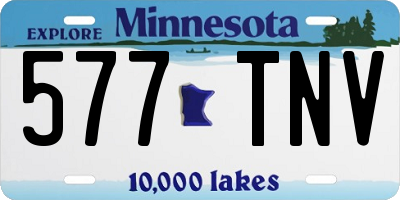 MN license plate 577TNV