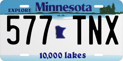 MN license plate 577TNX