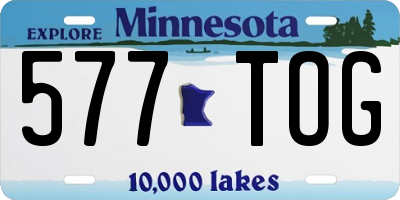 MN license plate 577TOG