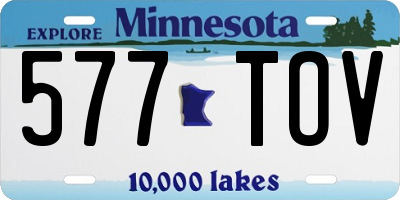 MN license plate 577TOV