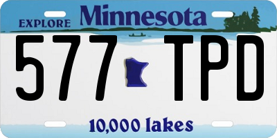 MN license plate 577TPD