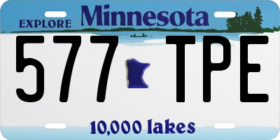 MN license plate 577TPE