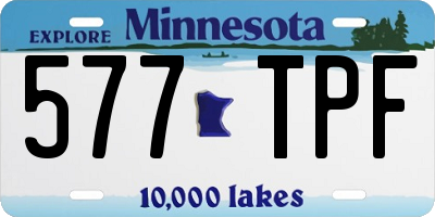 MN license plate 577TPF