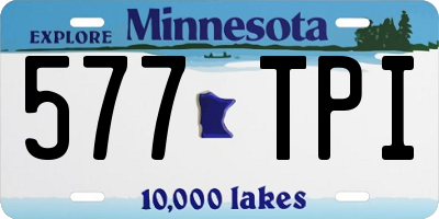 MN license plate 577TPI