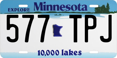 MN license plate 577TPJ