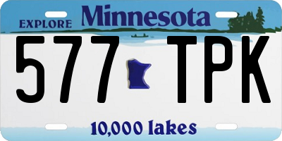 MN license plate 577TPK