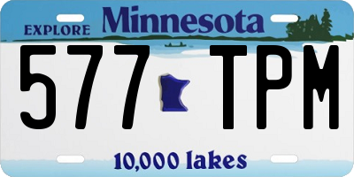 MN license plate 577TPM