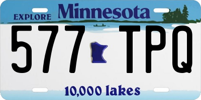 MN license plate 577TPQ
