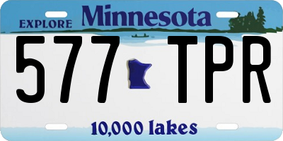 MN license plate 577TPR