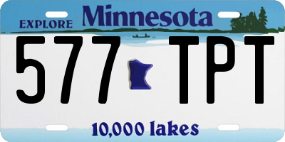 MN license plate 577TPT