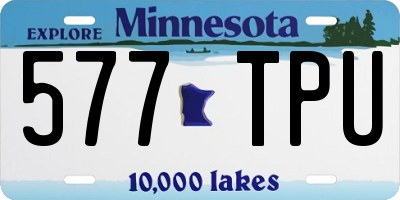 MN license plate 577TPU