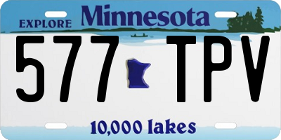 MN license plate 577TPV