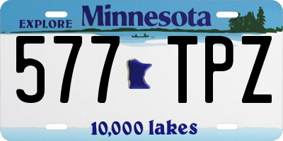 MN license plate 577TPZ