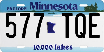 MN license plate 577TQE