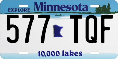 MN license plate 577TQF