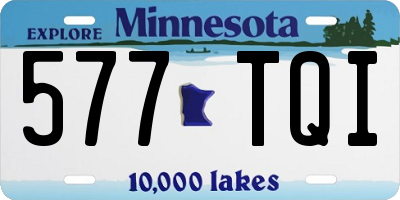 MN license plate 577TQI
