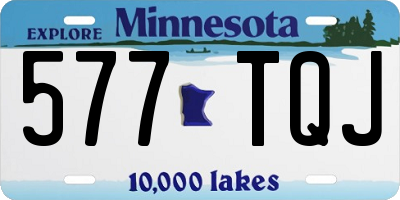 MN license plate 577TQJ
