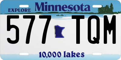 MN license plate 577TQM
