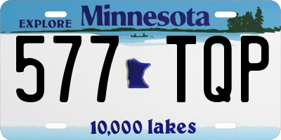 MN license plate 577TQP