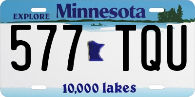 MN license plate 577TQU
