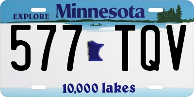 MN license plate 577TQV