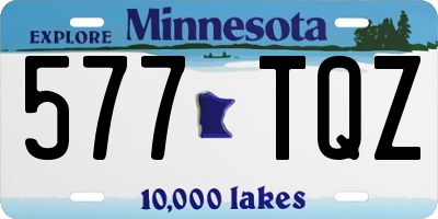 MN license plate 577TQZ