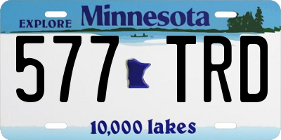 MN license plate 577TRD