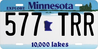 MN license plate 577TRR
