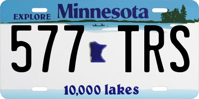 MN license plate 577TRS