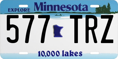 MN license plate 577TRZ