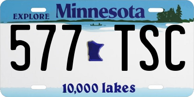 MN license plate 577TSC