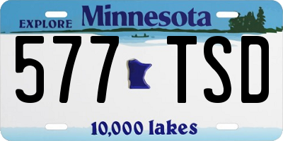 MN license plate 577TSD