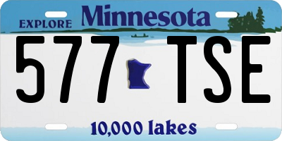 MN license plate 577TSE