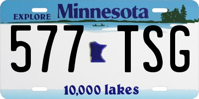 MN license plate 577TSG