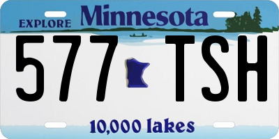 MN license plate 577TSH