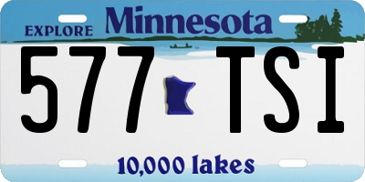 MN license plate 577TSI