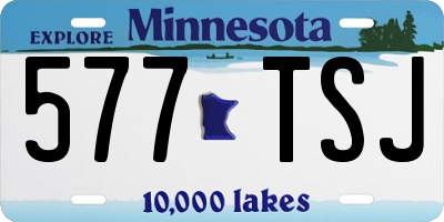 MN license plate 577TSJ