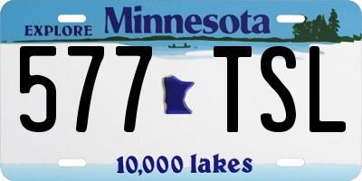 MN license plate 577TSL
