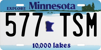 MN license plate 577TSM