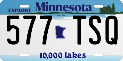 MN license plate 577TSQ