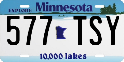 MN license plate 577TSY