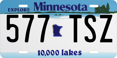 MN license plate 577TSZ