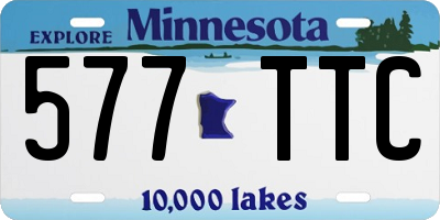 MN license plate 577TTC