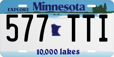 MN license plate 577TTI