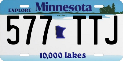 MN license plate 577TTJ