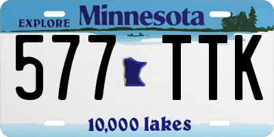 MN license plate 577TTK