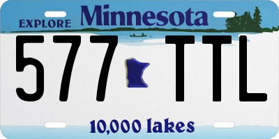 MN license plate 577TTL