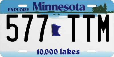 MN license plate 577TTM